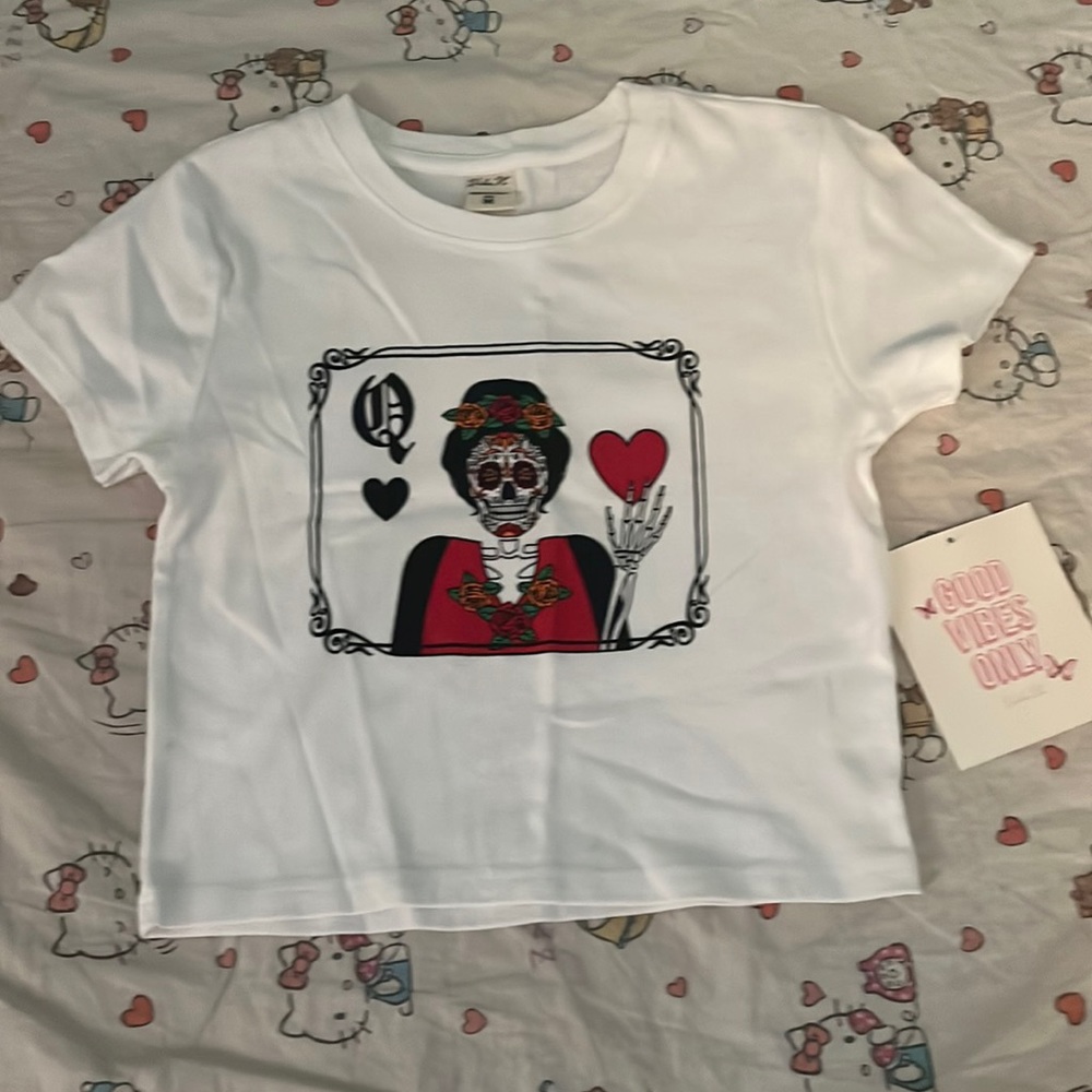 CUTE SKULL CROP TOP